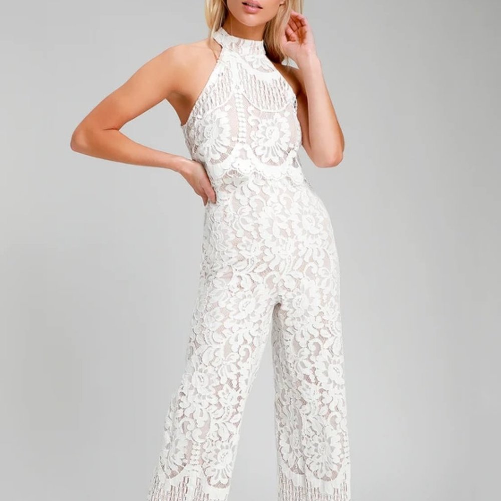 Lace Halter Jumpsuit
